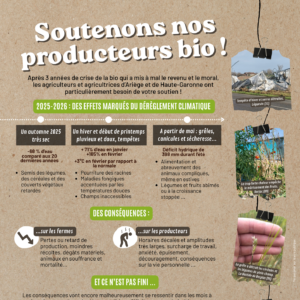 « SOUTENONS NOS PRODUCTEURS BIO »